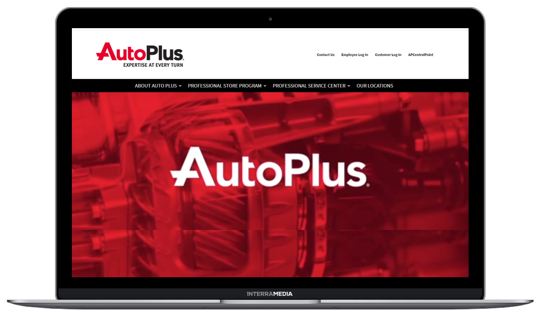 Auto Plus website designed in Fayetteville Arkansas