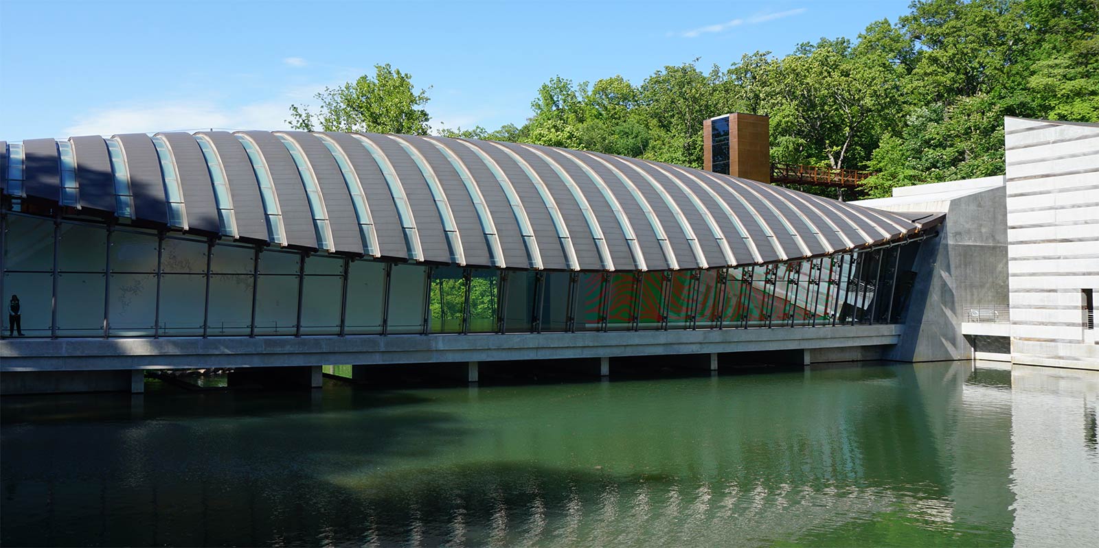 Photo of Crystal Bridges museum, for Bentonville AR website designers